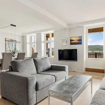 Apartment Dinbnb Homes I Panorama View 600m From Bryggen Bergen