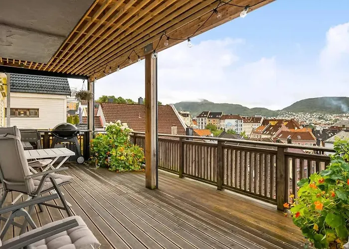 Dinbnb Homes I Panorama View 600m From Bryggen Lejlighed Bergen